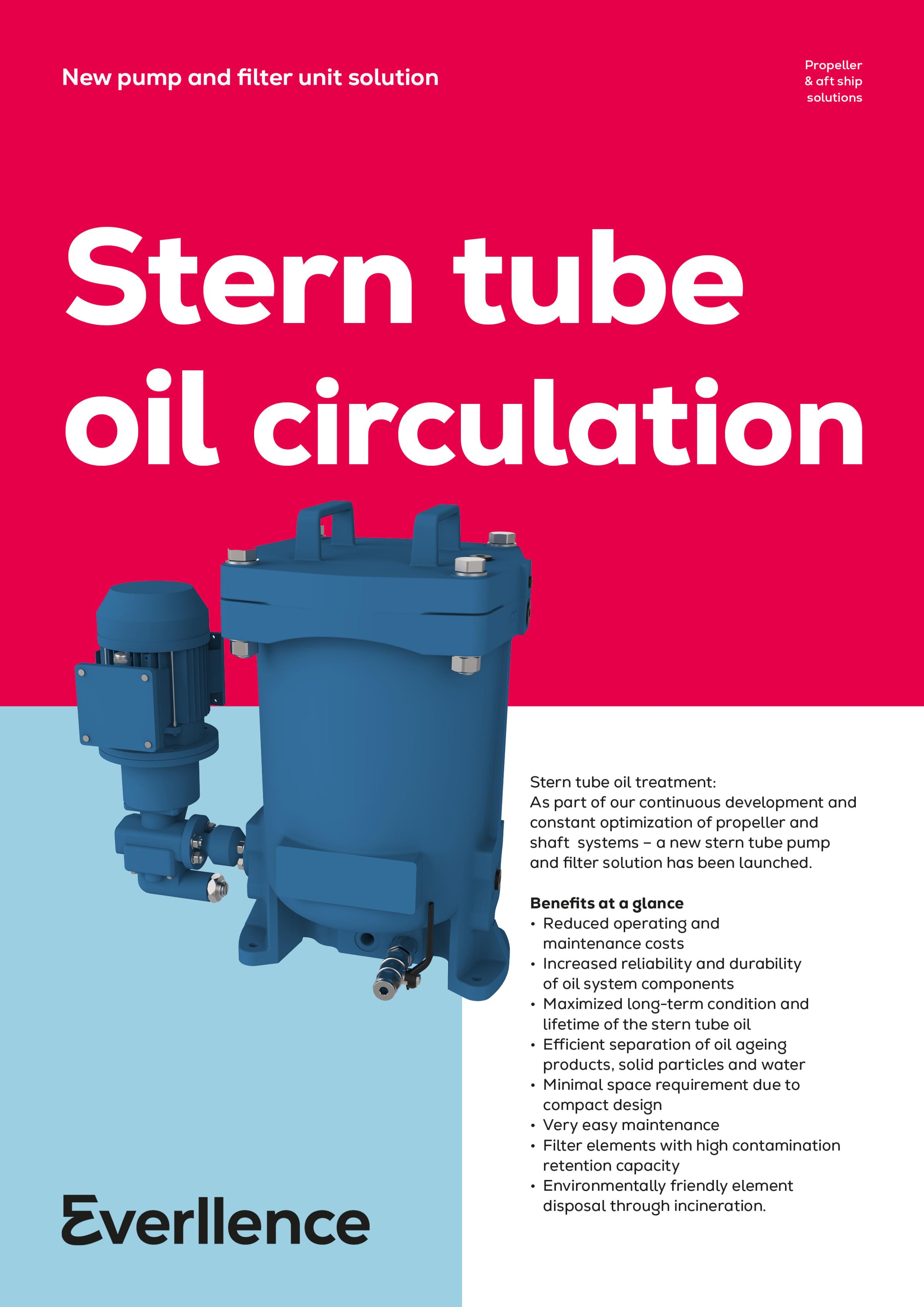 Stern tube oil circulation